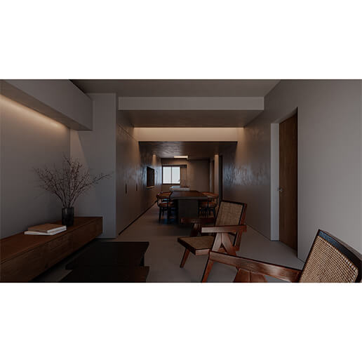 内装（摩擦設計 / tribos studio）| 放出栄町商店街